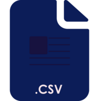 Csv Inside Fill Icon With Minimal Lines And Rectangle png