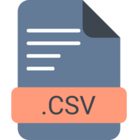 Csv File Extension Icon With Symbol png