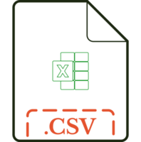 Csv File Icon Orange Rounded Outline png