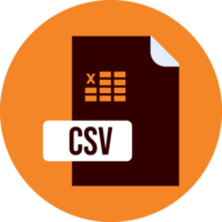 Csv File Format Icon png