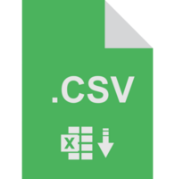 Csv File Icon Fill Crisp Corners V1 png