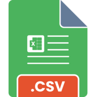 Csv File Minimal Icon png
