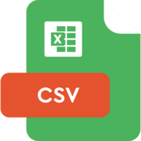 Csv File Extension Icon Christi And Orange Color png
