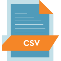 Csv File Format Icon Modern Design png