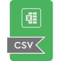 Csv File Format Icon Malachite Fill V2 png