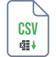 Csv File Icon Fill Rounded Corners Bold Outline png