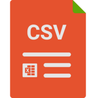 Csv File Icon With Symbols png