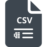 Csv File Transparent Icon png