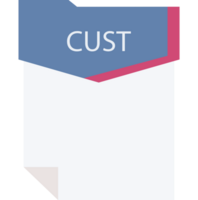 Cust File Format Minimal Icon png
