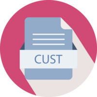 Cust File Icon With Black Shadow png