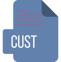 Image of a file with the word cust in it png