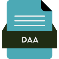 Daa File Icon With Maroon Flush Color V1 png