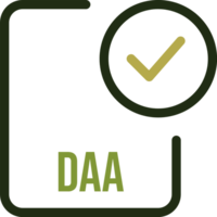 Daa File Icon With Checked Mark png