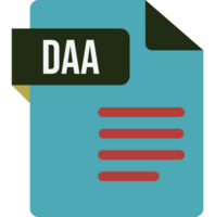 Daa File Icon With Minsk And Maroon Flush Color png