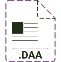 Daa File Icon Minsk Dashed Rounded Outline png