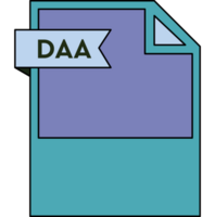 Daa File Format Icon Minimal png