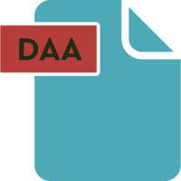 Daa File Format Icon Rounded Shapes And Spacing png