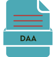 Daa File Icon Black Color And Lines png