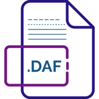 Daf File Extension Icon Little Dot And Color Fill png
