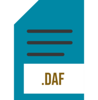 Daf File Extension Icon Minimal Colro Fill png