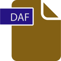 Daf File Format Icon Rounded Shapes And Spacing png