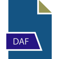 Daf File Format Icon Shape png