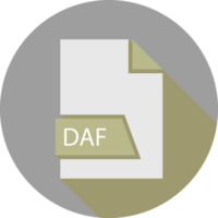 Daf File Format Icon Space In Shapes And Circular Shape Outside png