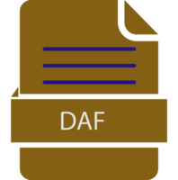 Daf File Icon Black Color And Lines png