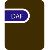 Daf File Icon Black Fill And Empty For Symbol png