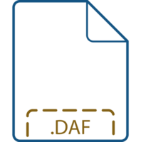 Daf File Icon Deep Rounded Outline png