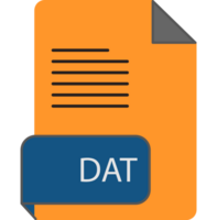 Dat File Extension Icon Rounded Lines And Crisp Corners png