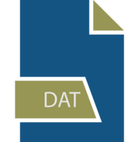 Dat File Format Icon Shape png