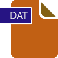 Dat File Format Icon Rounded Shapes And Spacing png