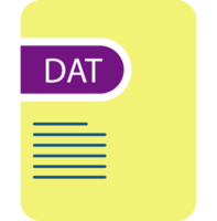 Dat File Icon Deep And Minimal png