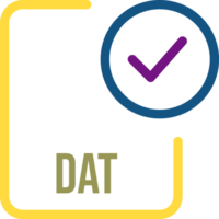 Dat File Icon With Checked Mark png