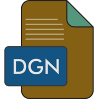 Dgn File Extension Icon Fill And Outline png