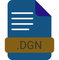 Dgn File Extension Icon With Symbol png