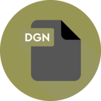 Dgn File Format Icon Rounded Shapes With Circle Outside png