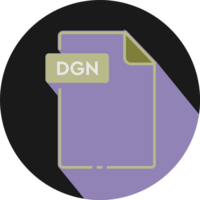 Dgn File Format Minimal Icon With Circle Outside png
