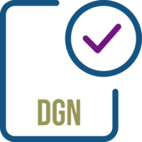 Dgn File Icon With Checked Mark png