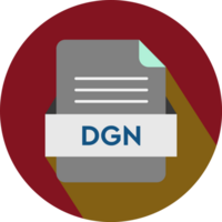 Dgn File Icon With Deep Koamaru Color In Circular Shape png