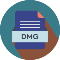 Dmg File Icon With Vivid Violet Color In Circular Shape png