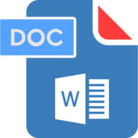 Doc File Format Icon Rounded Shapes And Spacing png