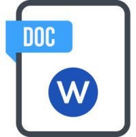 Doc File Rectangular Icon png