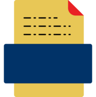 A folder with a paper document inside png