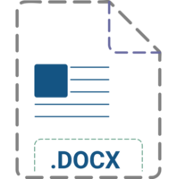 Docx File Icon Minsk Dashed Rounded Outline png