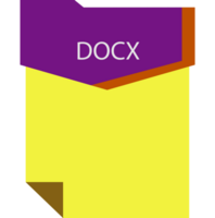 Docx File Format Minimal Icon png