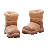 A pair of winter boots are displayed, suggesting warmth and style for cold weather wear. png