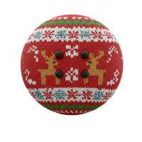 This red bowling ball features a knitted reindeer pattern, making it perfect for adding a festive touch to your bowling game during the holiday season. png
