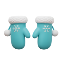 A pair of adorable blue mittens featuring a white snowflake and fur trim are perfect for staying warm and stylish in the winter. png